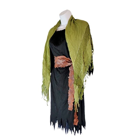 Gypsy Peasant Fortune Teller Halloween Costume Youth Size Large 6 Piece - Picture 7 of 12
